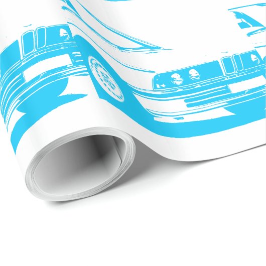 Papier BMWs E30 Wraping Geschenkpapier (Rolleneckpunkt)