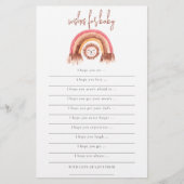 PAPIER | Boho Rainbow Lion Wish for Baby Shooting (Vorne)