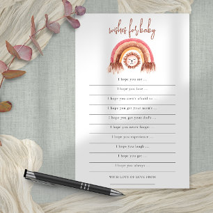 PAPIER   Boho Rainbow Lion Wish for Baby Shooting