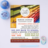 Papier, Bürobedarf, Stationer Flyer (Einzeln)