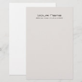 Papier/Champagnerfarbe Briefpapier (Vorne/Hinten)