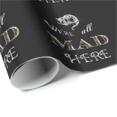 Papier Cheshire-Katzen-wütendes Alices Wreapping Geschenkpapier (Rolleneckpunkt)