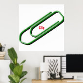 Papier-Clip-Poster Poster (Heimbüro)