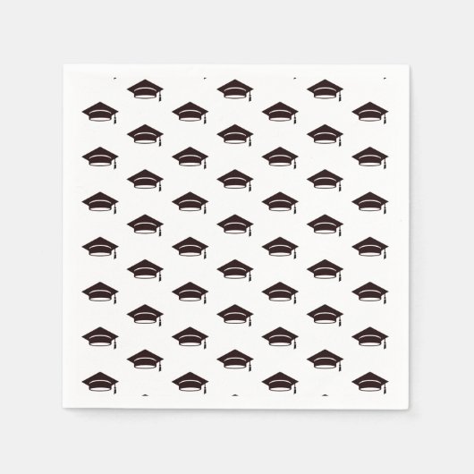 Papier Cocktail Napkins für eine Graduierungsparty Serviette (Vorderseite)