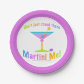 PAPIER-COCKTAILPLATTEN - MARTINI MICH! PAPPTELLER (Vorderseite)