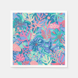 Papier-Cocktailserviette in stilvoller Grafik Serviette