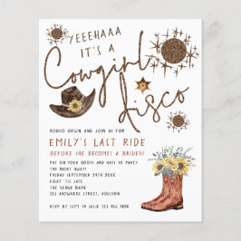 PAPIER | Cowgirl Disco Bachelorette Einladung