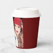 Papier Cup 1 Burg (Winter Red 2) RFPMDesign ©️ 202 Pappbecher (Links)