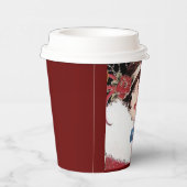 Papier Cup 1 Burg (Winter Red 2) RFPMDesign ©️ 202 Pappbecher (Rechts)