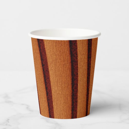 Papier Cup Burnt rustikal Orange Pappbecher (Rückseite)