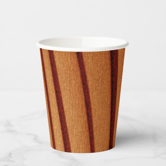Papier Cup Burnt rustikal Orange Pappbecher (Links)