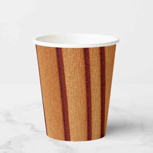 Papier Cup Burnt rustikal Orange Pappbecher (Vorderseite)