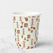 Papier-Cup Cowboy und Pferdebraun Pappbecher (Vorderseite)