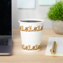 Papier-Cup - Eisen mit goldenem Winkel