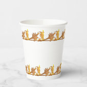Papier-Cup - Eisen mit goldenem Winkel Pappbecher (Links)