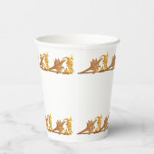 Papier-Cup - Eisen mit goldenem Winkel Pappbecher (Rechts)