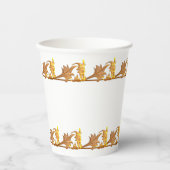 Papier-Cup - Eisen mit goldenem Winkel Pappbecher (Vorderseite)