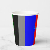 Papier Cup farbenfroh Neues Jahr 2025 Pappbecher (Rechts)