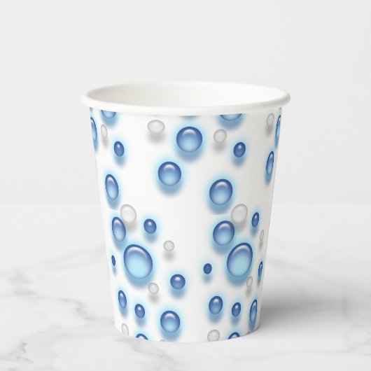 Papier-Cup - Fizzy-Blasen Pappbecher (Rückseite)