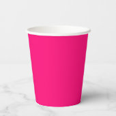 Papier Cup Fushia Hot Pink Pappbecher (Rückseite)