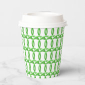Papier-Cup - Interwoven Green Rings Pappbecher (Rückseite)
