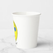 Papier-Cup - Lächelndes Sonnengesicht Pappbecher (Links)