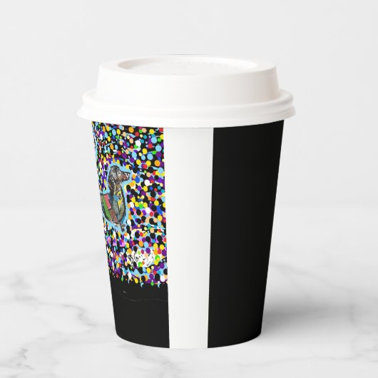 Papier Cup mit Lid oder ohne 8 oz. Pappbecher (Links)