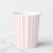 Papier-Cup Pink & White Strip Pappbecher (Rechts)