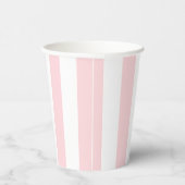 Papier-Cup Pink & White Strip Pappbecher (Rechts)