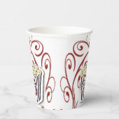 Papier-Cup-Popcorn Pappbecher (Rechts)