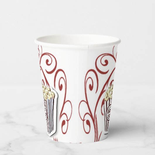 Papier-Cup-Popcorn Pappbecher (Rechts)