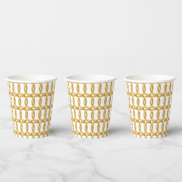 Papier-Cup - Ringe in Gold Pappbecher