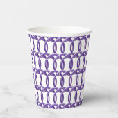 Papier-Cup - Ringe in Lila Pappbecher (Rechts)