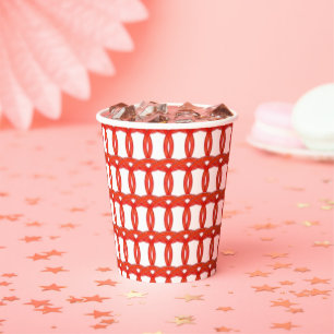 Papier-Cup - Wölfe in Rot Pappbecher