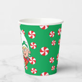 Papier Cups "Happy Elves" 8 oz. Pappbecher (Links)
