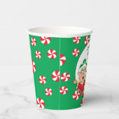 Papier Cups "Happy Elves" 8 oz. Pappbecher (Rechts)