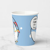 Papier Cups "Happy Pinguin" 8 oz. Pappbecher (Links)