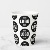 Papier-Cups mit eigenem Firmenlogo - perfekt Pappbecher (Vorderseite)