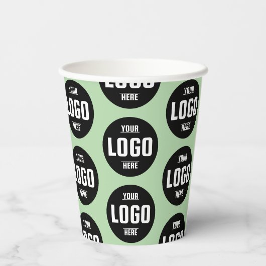 Papier-Cups mit eigenem Firmenlogo - perfekt Pappbecher (Rückseite)