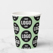 Papier-Cups mit eigenem Firmenlogo - perfekt Pappbecher (Vorderseite)