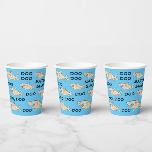 Papier Cups "Pessach Matzah Haie" 8 oz. Pappbecher (Multi)