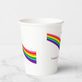 Papier-Cups Pride 2022 Rainbow-Flag LGBTQIA-Party Pappbecher (Rechts)