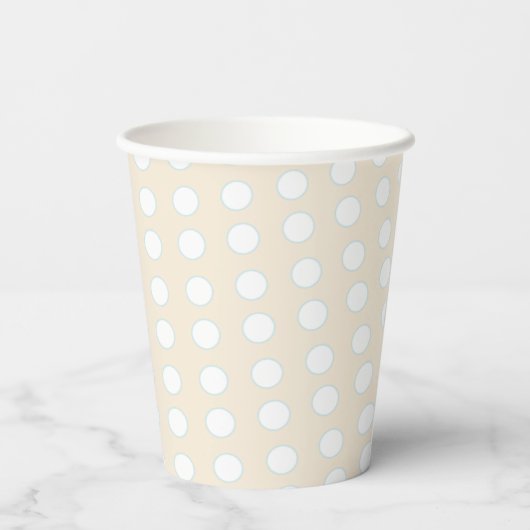 Papier Cups "Sea Blue Cream Mobile" 8 oz. Pappbecher (Rückseite)