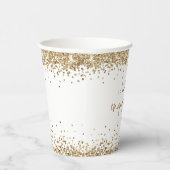 Papier der Gruppe "Glitzer-Grenznamen" C Pappbecher (Rechts)