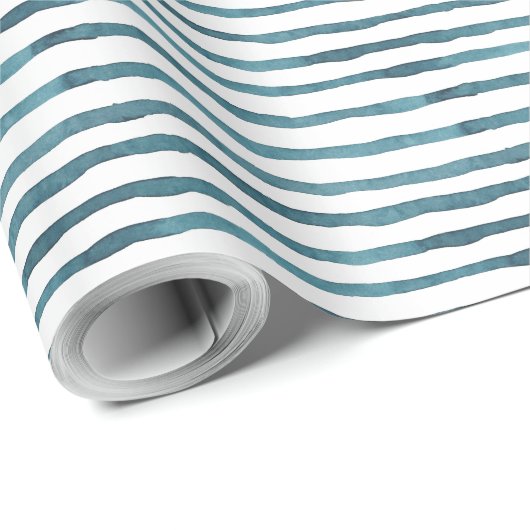 Papier des blauen Streifens Geschenkpapier (Rolleneckpunkt)