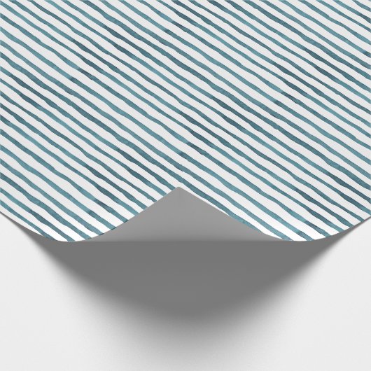 Papier des blauen Streifens Geschenkpapier (Ecke)