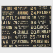 Papier des Bus-Rollen60lb Decoupage Geschenkpapier (Flach)