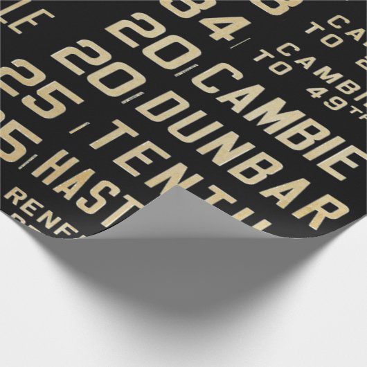 Papier des Bus-Rollen60lb Decoupage Geschenkpapier (Ecke)