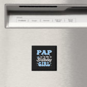 Papier des Geburtstagsmädchens Schneeflocken Winte Magnet (In Situ (Geschirrspüler))
