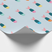 Papier des Geschenks Fische Geschenkpapier (Ecke)